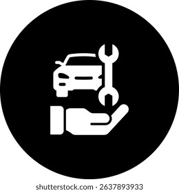 Car Maintenance Icon Element For Design