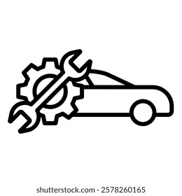 Car Maintenance icon line vector illustration
