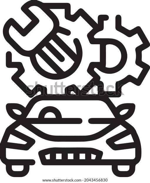 Car Maintenance icon, out line vector icon\
Web icon simple thin line vector\
icon