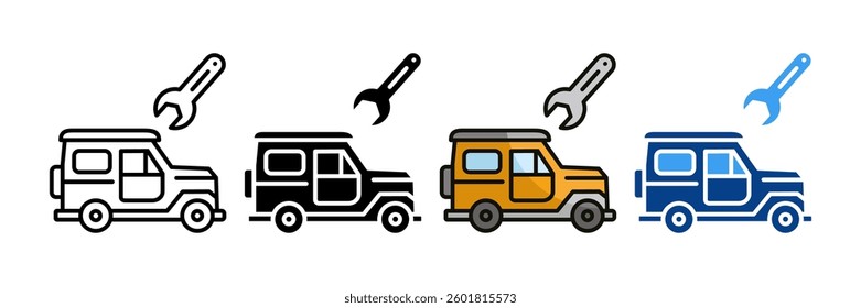 Car Maintenance Icon Set Multiple Style Collection