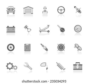 Car maintenance icons