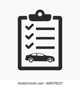 Car maintenance list icon