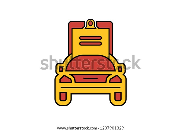 Car maintenance\
list icon linear flat\
style