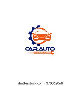 Car Maintenance Logo Template Stock Vector (Royalty Free) 370362068