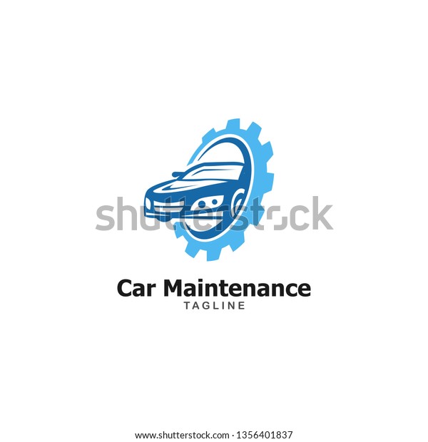 Car Maintenance Logo Template Stock Vector (Royalty Free) 1356401837