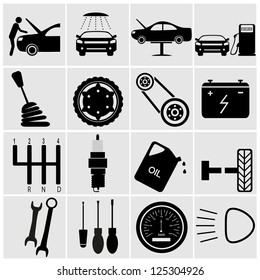 Car Maintenance Repair Icon Set Stock Vector (Royalty Free) 125304926 ...