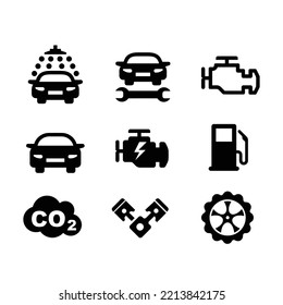 car maintenance symbol icon vector isolated on white background, engine icon vector concept.