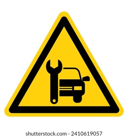 Car Maintenance Symbol Sign, Vector Illustration, Isolate On White Background Label .EPS10