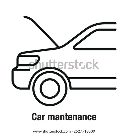 Car mantenance icon - Editable stroke