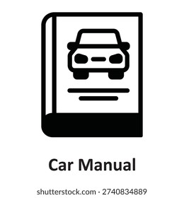Car Manual  Vector icon which can easily modify or edit

