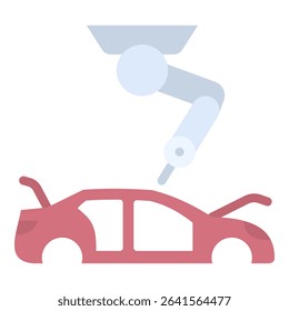 Car Manufacturing Icon Element For Design