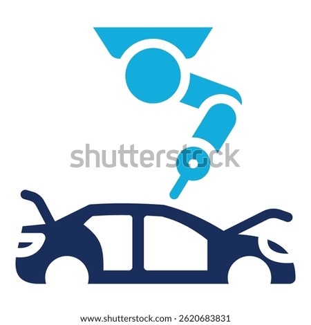 Car Manufacturing Icon Element For Design