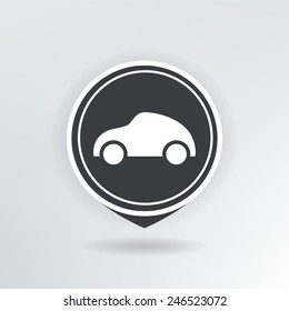 car map pointer.vector illustration.