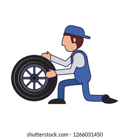 Car mechanic concept