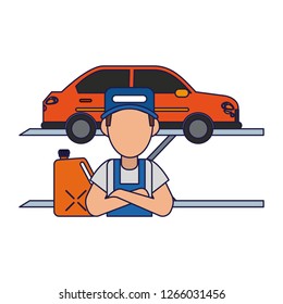 Car mechanic concept