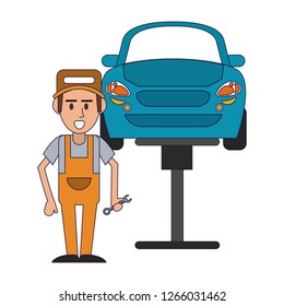Car mechanic concept