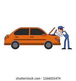 Car mechanic concept