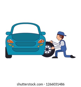 Car mechanic concept