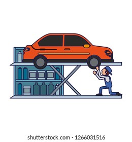 Car mechanic concept