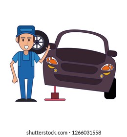 Car mechanic concept