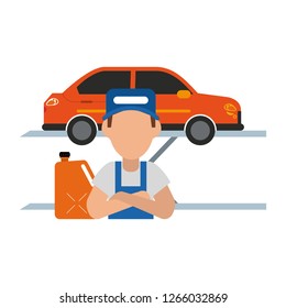 Car mechanic concept