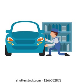 Car mechanic concept