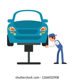 Car mechanic concept