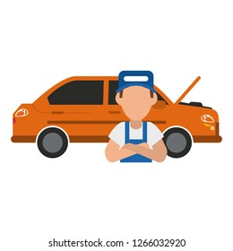 Car mechanic concept