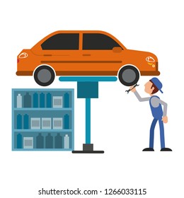 Car mechanic concept
