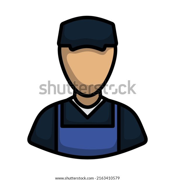 Car Mechanic Icon. Editable Bold Outline\
With Color Fill Design. Vector\
Illustration.