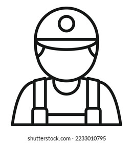 Car mechanic icon outline vector. Auto repair. Service garage