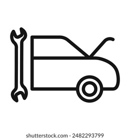 Car Mechanic Icon Set Auto Technician Illustrations for Vehicle Maintenance