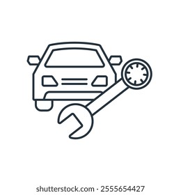 car mechanic icons  symbol vector elements for infographic web