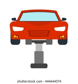 Car, mechanic, lift icon vector image. Can also be used for car servicing. Suitable for use on web apps, mobile apps and print media.