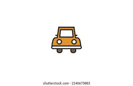 Car, mini car Logo Icon Design Vector with white background.