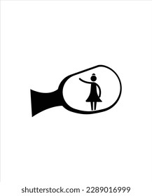 car mirror with girl icon,vector best flat icon.