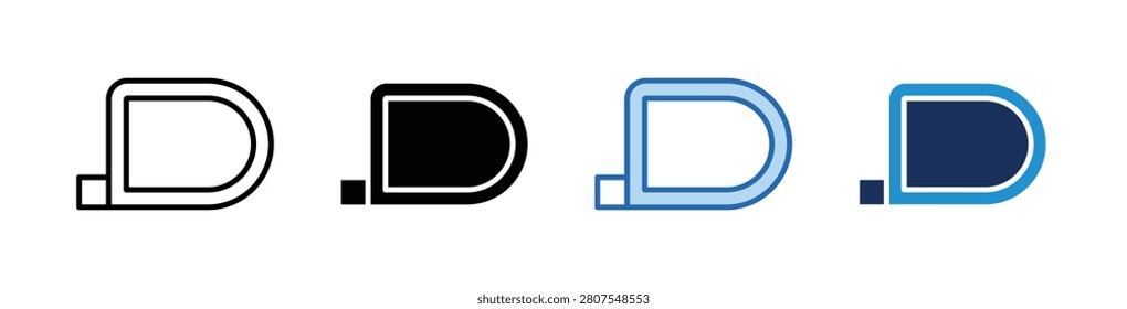 Car Mirror Icon Collection With Multiple Styles