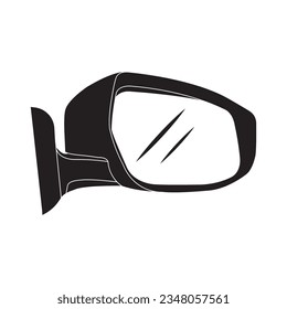 Car mirror icon vector illustration symbol design