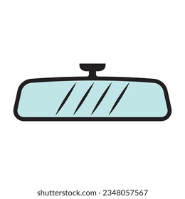 Car mirror icon vector illustration symbol design