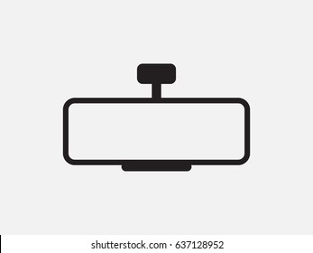 Car Mirror, Icon, Vector Illustration Of Eps10