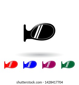 car mirror multi color icon. Elements of cars service and repair parts set. Simple icon for websites, web design, mobile app, info graphics