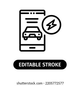 car mobile app service icon