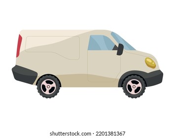car mockup isolated icon flat