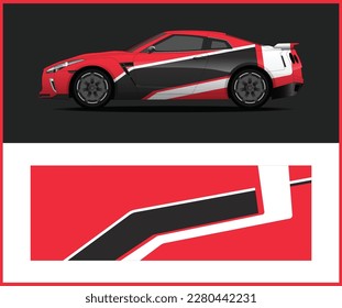 car mockup Vector for car wrap design Graphics 