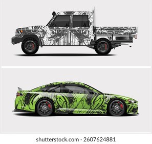 car mockup for car wrap design Graphics 