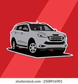 car model suv 4x4 vector ilustration cartoon