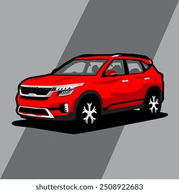car model suv vector 3d