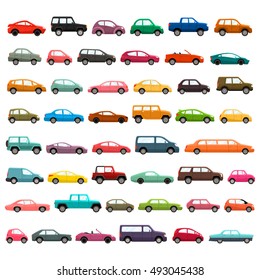 Car Models Icon Set