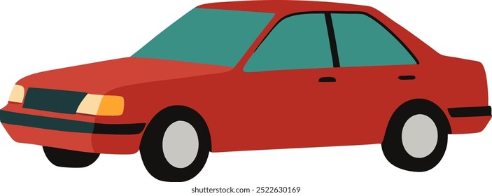 Car, Modern auto vehicles, Colorful car, Vector illustration