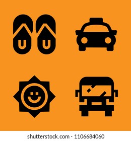 car, modern, illustration and flip icons set. Vector illustration for web and design